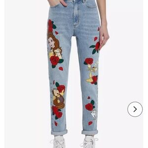 🎊🎊Her Universe Disney Beauty And The Beast Character Mom Jeans